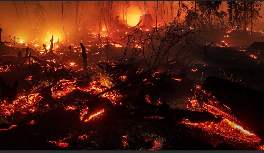 Indonesia forest burning
