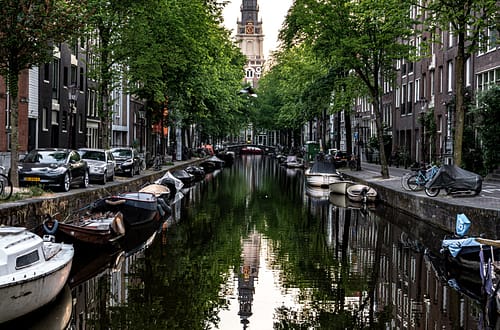 a "Gracht", waterway in Amsterdam